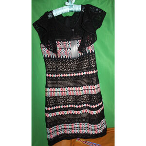 BCBG Max Azria Petites Small Roxine Short Sleeve Back Zip Sheath Dress With Tags